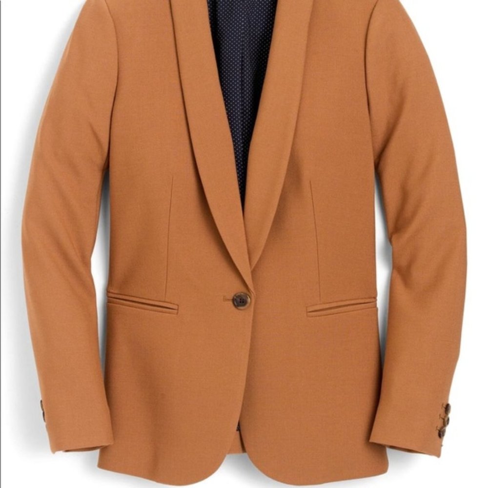 Women's J. Crew Parke Blazer in Wool Flannel - Size 4